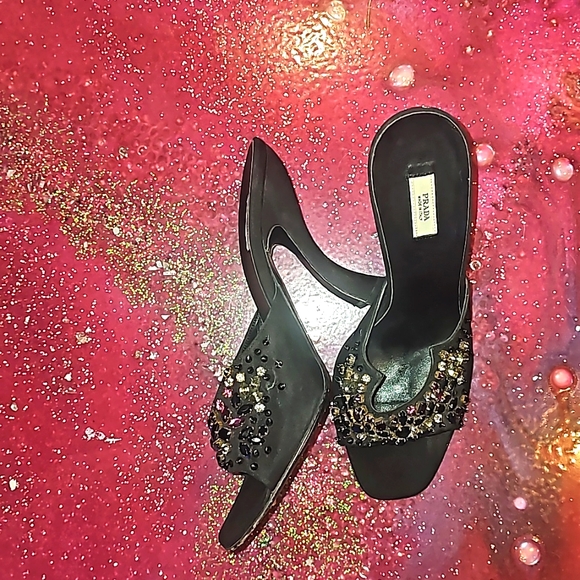 Prada gem embellished heel slides - Picture 4 of 13